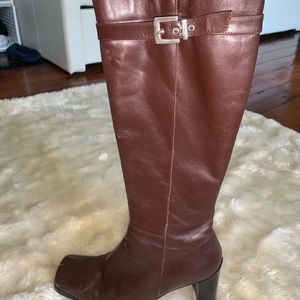 Vintage Kenneth Cole square-toe brown boots